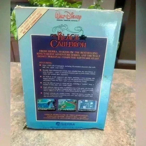 Sierra The Black Cauldron (IBM/Tandy MS-DOS 5 1/4 & 3.5‎ Sierra, 1985) - Picture 6 of 13